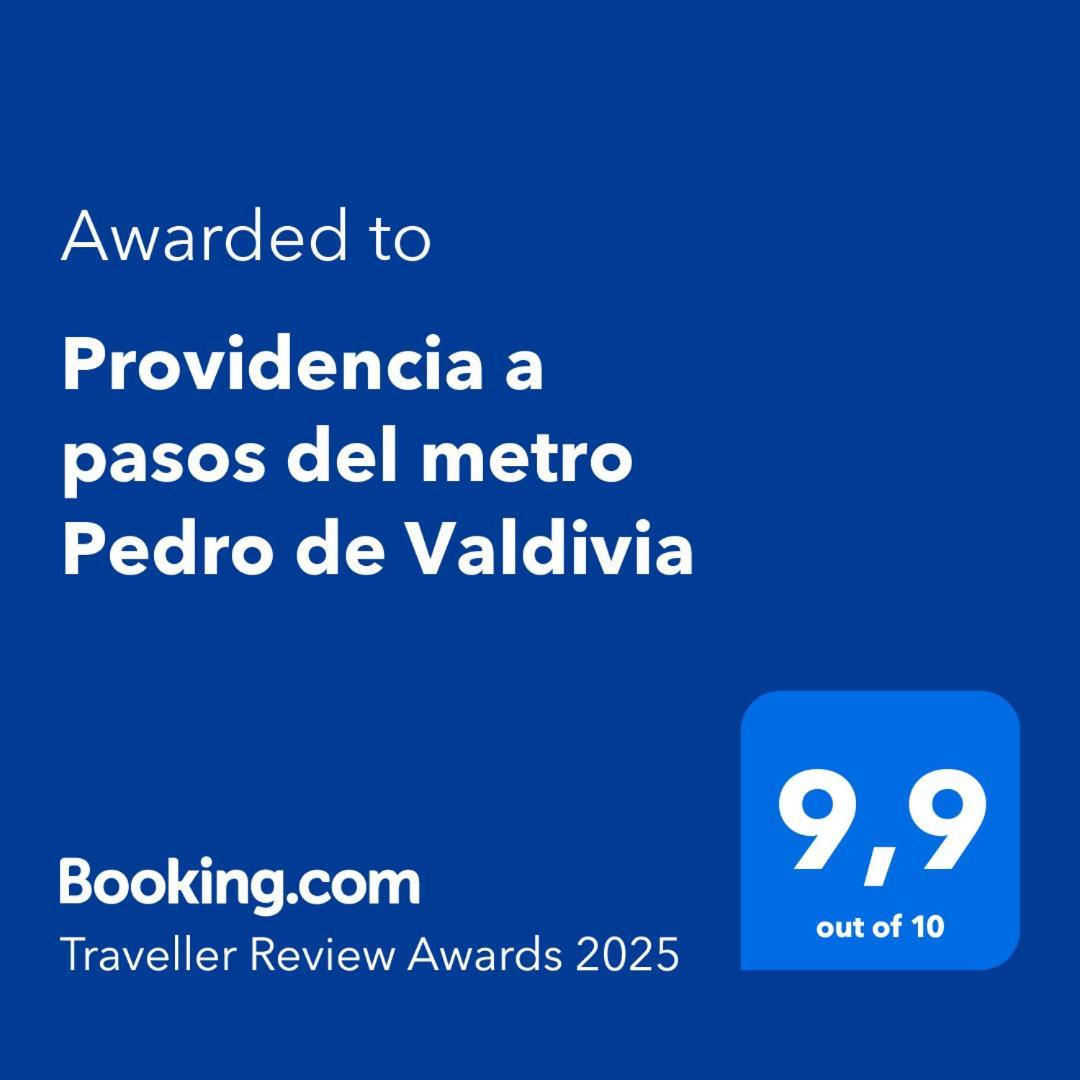 サンティアゴProvidencia A Pasos Del Metro Pedro De Valdiviaアパートメント エクステリア 写真